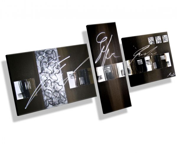 -Atelier-MK1-Art-mehrteilige-Wandbilder-Strukturpaste-Kunst-Acryl-Einrichtungsideen-Design-Wohnstil-Dekoration-Keilrahmen-Leinwand-Bild-Original-braun-weiß-grau-schwarz